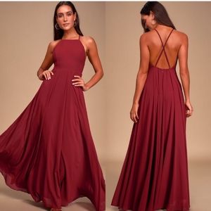 strappy to be here denim blue maxi dress